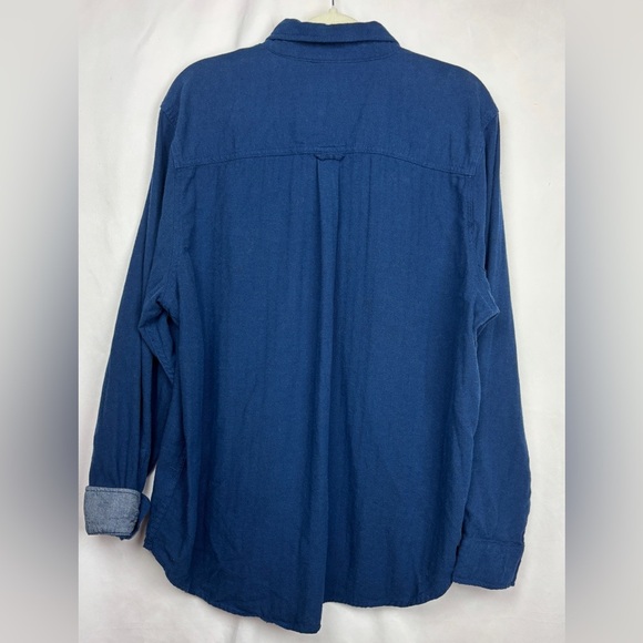 Woolrich Men's 2XL Flannel Jacket Pockets Thick Cotton Navy Gorpcore Outdoors - Picture 2 of 10